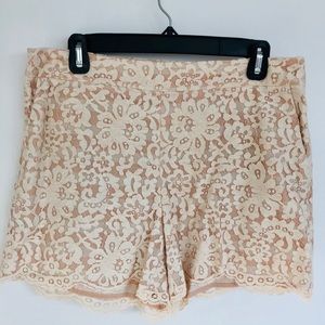 Anthropologie lace shorts